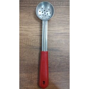 Vollrath 2oz Spoodle Round Portion Slotted Spoon Ladle Grip N Serv 11" Red U102